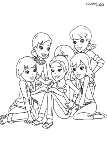 Desenho Polly E Amigar Para Pintar