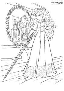 Dibujo valiente para imprimir