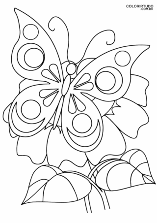 Dibujos de mariposas para imprimir y colorear