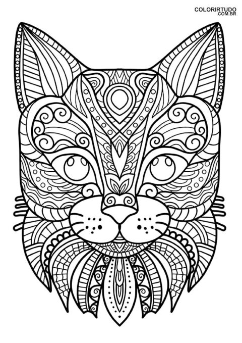 graphics for coloring cute cats