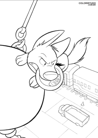 Figura Bolt Para Pintar E Imprimir