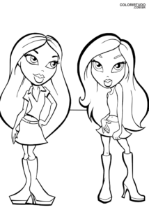 Bratz figura para colorear e imprimir