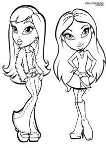 Figura de Bratz para colorear