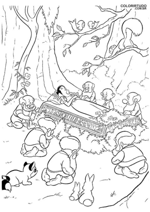 Figura Dos Sete Anoes Para Colorir E Imprimir