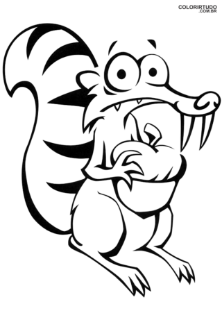 Figura Era Do Gelo De Colorir