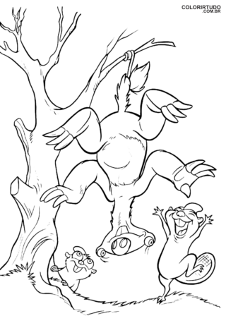 Figura Era Do Gelo Para Pintar