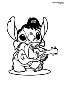 Figura Stitch Colorir E Imprimir