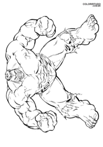 Hulk Desenho Para Colorir