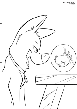 Imagem Bolt Para Pintar