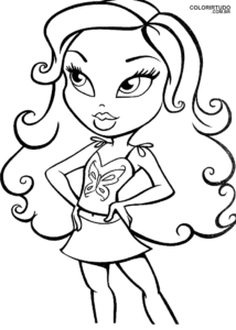 Imagen de Bratz para pintar e imprimir