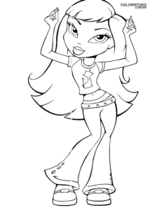 Imagen de Bratz para colorear e imprimir