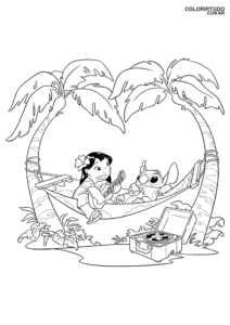 Imagem Da Lilo E Stitch Para Colorir