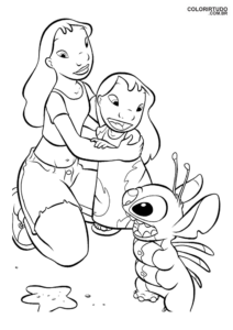 Imagem Da Lilo E Stitch Para Pintar E Imprimir