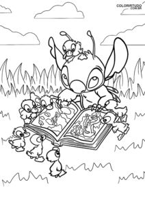 Imagem Do Stitch Para Colorir E Imprimir