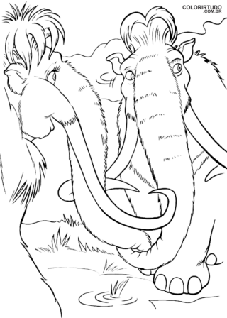 Eiszeit-Bild zum Drucken