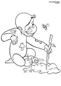 Gemälde von Curious George