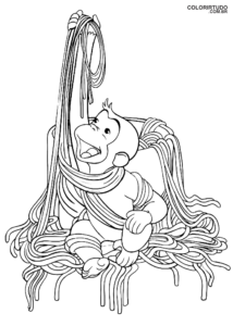 Imagem George O Curioso Para Colorir