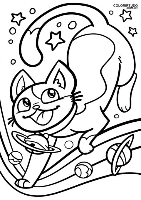 Imagem Para Colorir Gato