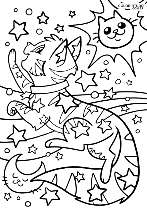 Imagens De Gatos Para Pintar