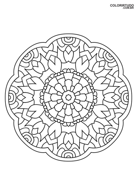 Bilder zum Färben von Mandalas