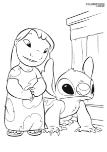 Lilo Stitch Para Colorir