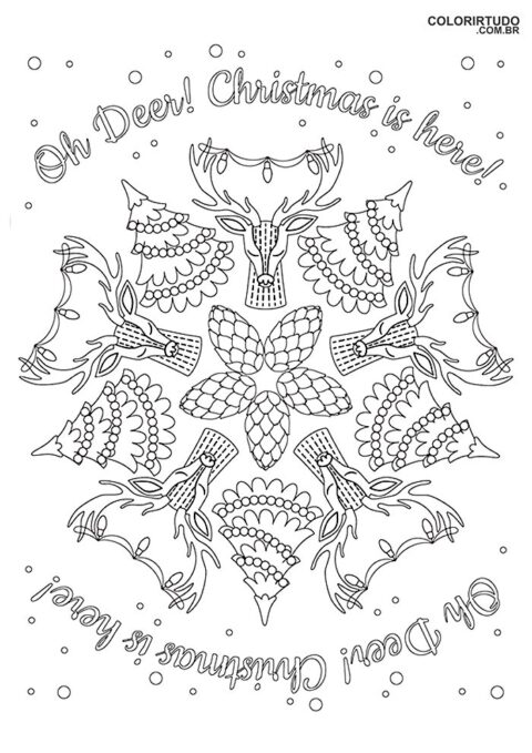 Christmas Mandalas to Print and Color