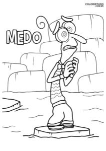 Fear Of Inside Out Coloring Pages