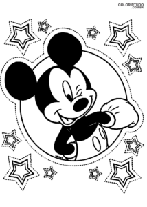 Minnie E Mickey Para Colorir 1