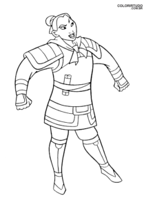 Mulan Exercito Para Colorir