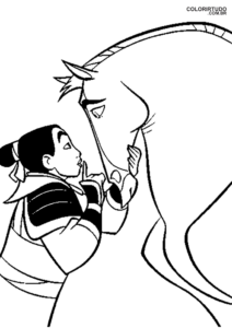Jeune Mulan à imprimer