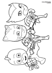Pj Mask Para Colorir