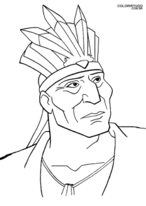 Páginas para colorear e imprimir de Pocahontas