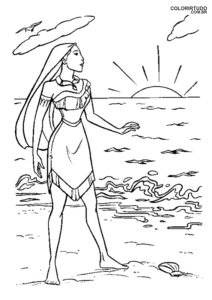 pocahontas to paint and print