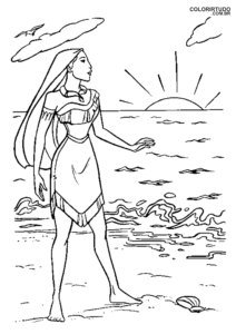 Pocahontas for coloring