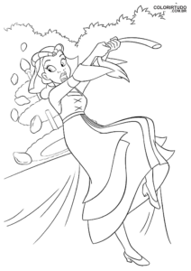 Dibujos para colorear de Tiana