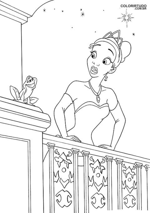 Tiana Princesa Para Pintar