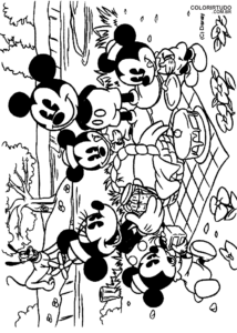 Turma Do Mickey Para Colorir E Imprimir