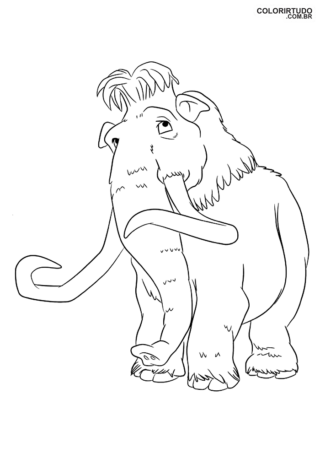 The ice age coloring page