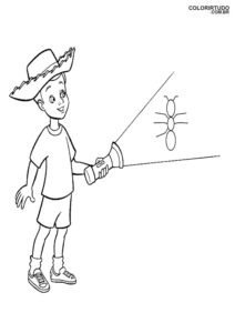 Andy Toy Story Para Colorir