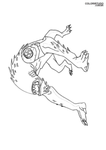 Ben 10 Dibujo para pintar