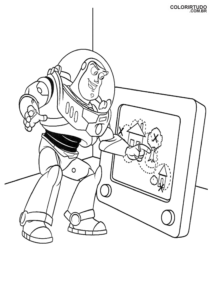 Bus Light Year Para Colorir