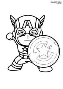 Captain America Colorir