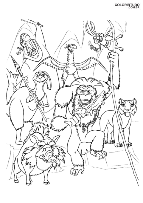 borrador de la edad de hielo imprimible