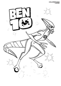 Ben 10 Dibujo para pintar