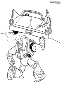 Desenho Buzz Toy Story Para Pintar E Imprimir