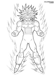 draft to paint from dragon ball