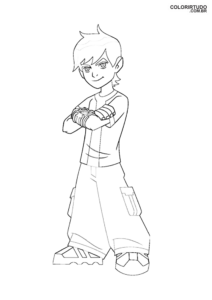 Borrador del Ben 10 para colorear