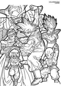 dragon ball coloring page