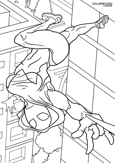 spider man drawing beyond the spider-verse to print