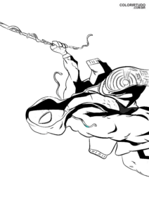 Spider-Man Beyond the Spider-Verse Drawing to Paint
